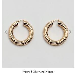 Loren Stewart vermeil hoops